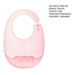 Food Grade Premium Infant Waterproof Silicone Baby Bib BPA Free Feeding Baby Ultra-thin Bibs - Image 9
