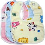 Waterproof Cotton Baby Dining Bib- 3 pcs - Image 2