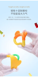 Silicone Sensory Teether BPA Free Teether Silicone Teething Toys Soft Silicone Baby Teether - Image 13