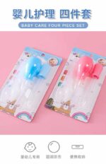 4pcs Baby Health Care Set (Nose Cleaner, Dropper, Finger Brush, Medicine Spoon) - Image 2