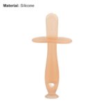 Eco Friendly Chewable Teether Baby Silicone Teething Teether Toy BPA Free Silicone Baby Teether With Suction Cup - Image 5