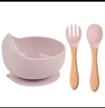 Pack of 3pcs Silicone Kids Dining Suction Bowl Baby Spoons Feeding Set for Infant Toddler Children Baby Feeding Set - Image 6