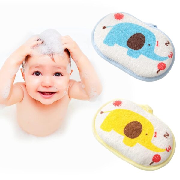 Cotton Bath sponge Bath scrubber for baby body wash