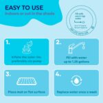 Children's Inflatable Pat Pad Water Play Mat Inflatable Baby Mat Water Pad PVC Ocean Fish Water Pad Toy Cushion Gift for Infants Toddlers Boys Girls Round Play Mat - Image 2