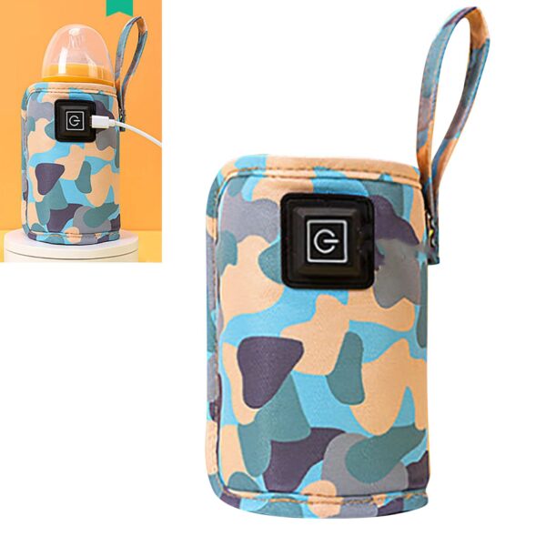 USB Milk Water Bottle Warmer Travel Stroller Insulated Bag Infant Bottle Feeding Warmer | Portable USB Bottle Warmer, Milk Water Warmer Safe Insulated Baby Bottle Stroller Bag Multipurpose On The Go Outdoor Winter for Mom Daycare Travel