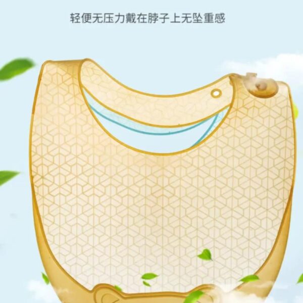Food Grade Premium Infant Waterproof Silicone Baby Bib BPA Free Feeding Baby Ultra-thin Bibs