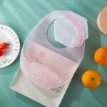 Food Grade Premium Infant Waterproof Silicone Baby Bib BPA Free Feeding Baby Ultra-thin Bibs - Image 7
