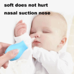 BPA Free Baby Silicone Manual Nasal Aspirator Kids Child Nose Mucus Cleaner Nasal Aspirator Baby Vacuum Cleaner - Image 3