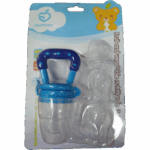 Baby Silicon Squeeze Spoon Feeder Set with Baby Fruit Pacifier_Nipple / Chusni | Feeding Spoon bottle Brush Food Feeder and Bowl | Baby Teether Soother / Puree - Image 2