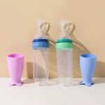 BPA Free 90ml Silicone Squeeze Bottle Spoon Toddler Food Dispensing Spoon Baby Feeding Bottle Spoon - Image 8