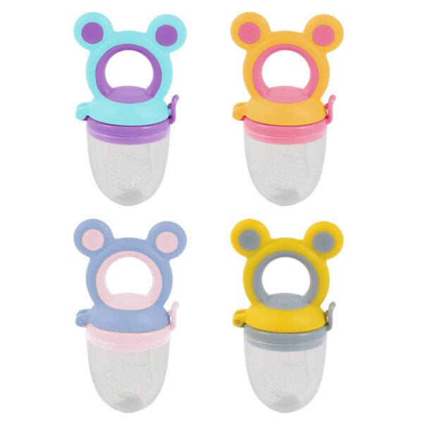 Silicone Pouches Babies Toddlers Infants Kids Baby Fresh Fruit Food Feeder Pacifier Training Massaging Toy