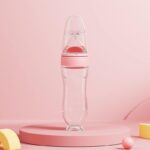 90 ml full silicone Premium Quality Baby Silicone Spoon Feeder Bottle -1pcs - Image 4