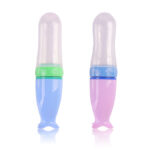 BPA Free 90ml Silicone Squeeze Bottle Spoon Toddler Food Dispensing Spoon Baby Feeding Bottle Spoon - Image 9