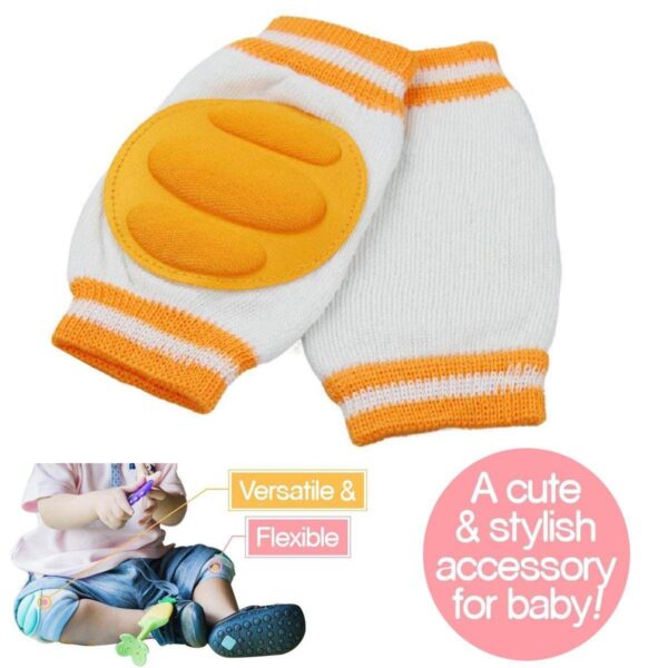 Adjustable Breathable Waterproof Safety Protector Anti-Slip Elastic Knee Elbow Pads Cushion for Babies