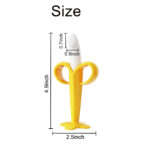 Cartoon Banana Shape Silicone Baby Soft Teething Toy Chewing Safety Silicone Baby Teether - Image 3