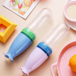 BPA Free 90ml Silicone Squeeze Bottle Spoon Toddler Food Dispensing Spoon Baby Feeding Bottle Spoon - Image 7