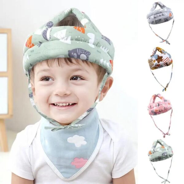Cotton Baby Safety Products Baby Anti-fall Artifact Head Toddler Helmet Adjustable Safety Helmet for Walking Crawling