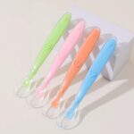 BPA Free Soft Eco-friendly Silicone Baby Spoon Flexible Feeding Spoon for Baby Food - Image 6