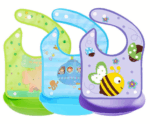 Waterproof Baby Bib Baby Tray Bibs Baby Food catcher Lunch Feeding Bib-Multicolor(1 Pcs) - Image 4