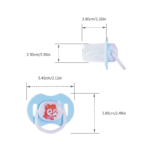 Multicolor Cartoon Animal Print Design Dummy Pacifier teether Silicone Baby Pacifier with Cover - Image 4