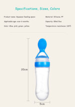 90 ml silicone spoon feeder rice bottle - Image 4