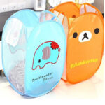 Printed Cartoon Laundry Basket Collapsible Bathroom Bag Storage Hamper Toy Dirty Clothes Sundry Dirty - Image 2