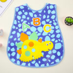 New Product Cartoon Cute Colorful Waterproof Sleeveless EVA Baby Bib - Image 3