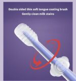 3 in 1 3-Sided Soft Silicone Baby Toothbrush Kit Oral Tongue Coating Swab Cleaning Brush for Kids Teeth Cleaning Brush With Box - Image 6