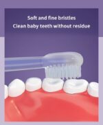 3 in 1 3-Sided Soft Silicone Baby Toothbrush Kit Oral Tongue Coating Swab Cleaning Brush for Kids Teeth Cleaning Brush With Box - Image 3