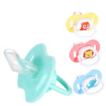 Multicolor Cartoon Animal Print Design Dummy Pacifier teether Silicone Baby Pacifier with Cover
