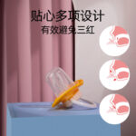 Baby Supplies Pacifiers Silicone Food Set Cool Boy Teething New Style Baby Pacifier Holder Dummy with Chain Silicon - Image 2