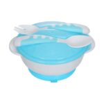 Children Feeding Bowl Set BPA Free Spoon Fork Tableware Set Non Slip Plastic Baby Bowl With Suction - Image 2