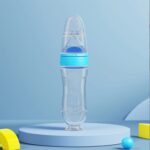 90 ml full silicone Premium Quality Baby Silicone Spoon Feeder Bottle -1pcs