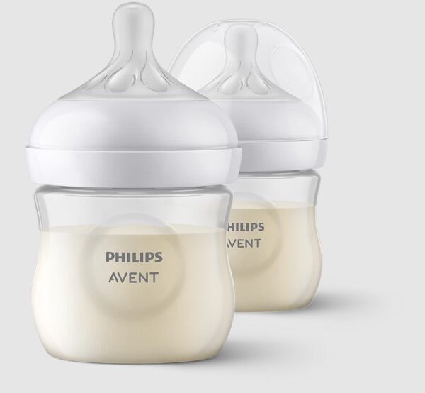 125ml/ 4oz Philips Avent Natural Response Baby Bottle x 2 Baby Bottles