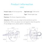 New Baby Pacifier Liquid Silicone Day and Night Design Round and Flat Nipple BPA Free - Image 7