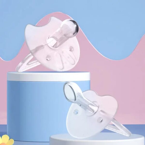 New Baby Pacifier Liquid Silicone Day and Night Design Round and Flat Nipple BPA Free