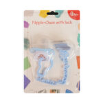 Soothing Pacifiers Made Silicone Material Without Bisphenol A, with Dust Covers and Anti Drop Chains - Image 5