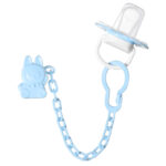 Soothing Pacifiers Made Silicone Material Without Bisphenol A, with Dust Covers and Anti Drop Chains - Image 6