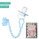 Soothing Pacifiers Made Silicone Material Without Bisphenol A, with Dust Covers and Anti Drop Chains