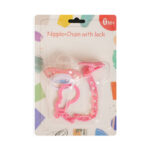 Soothing Pacifiers Made Silicone Material Without Bisphenol A, with Dust Covers and Anti Drop Chains - Image 4