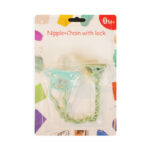 Soothing Pacifiers Made Silicone Material Without Bisphenol A, with Dust Covers and Anti Drop Chains - Image 2