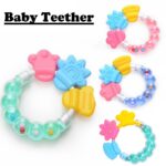 Infant Silicone Soft Toy Chewable Baby Teether with Sound Rattle Soothing Teething Stick for Teething Relief - Image 6