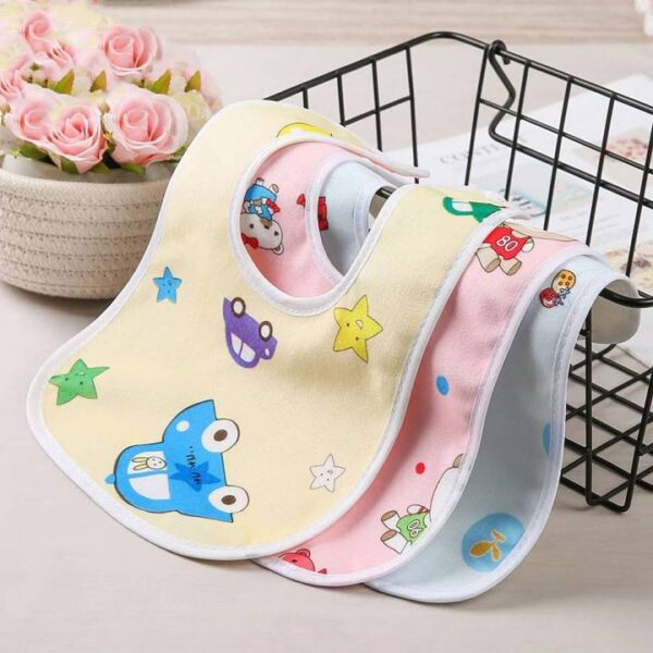 Waterproof Cotton Baby Dining Bib- 3 pcs