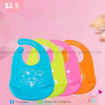 Baby Silicone Bib / Pocket Waterproof silicone Bib /Baby ultra-thin summer lightweight silicone bib