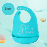 Baby Silicone Bib / Pocket Waterproof silicone Bib /Baby ultra-thin summer lightweight silicone bib - Image 4