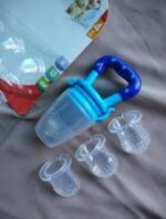 Baby Silicon Squeeze Spoon Feeder Set with Baby Fruit Pacifier_Nipple / Chusni | Feeding Spoon bottle Brush Food Feeder and Bowl | Baby Teether Soother / Puree - Image 3