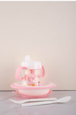 Apple Bear Apple Bear Wholesale Cartoon pp Children's Tableware Set Baby Food Plate Bowl - Image 3