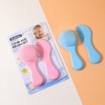 Soft Baby Hair Brush & Comb Set for Newborn – Gentle Scalp Care - Image 2