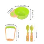 Baby Food Masher Bowl,4Pcs Baby Feeding Set - Image 4
