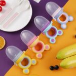 Silicone Pouches Babies Toddlers Infants Kids Baby Fresh Fruit Food Feeder Pacifier Training Massaging Toy